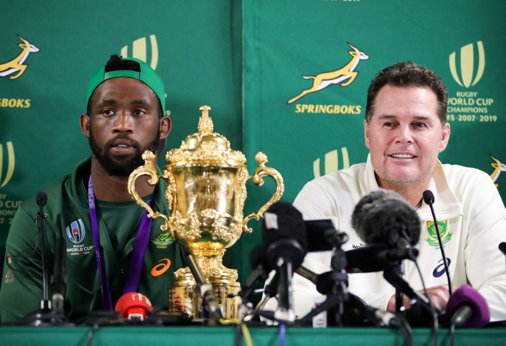 Rassie Erasmus et Siya Kolisi